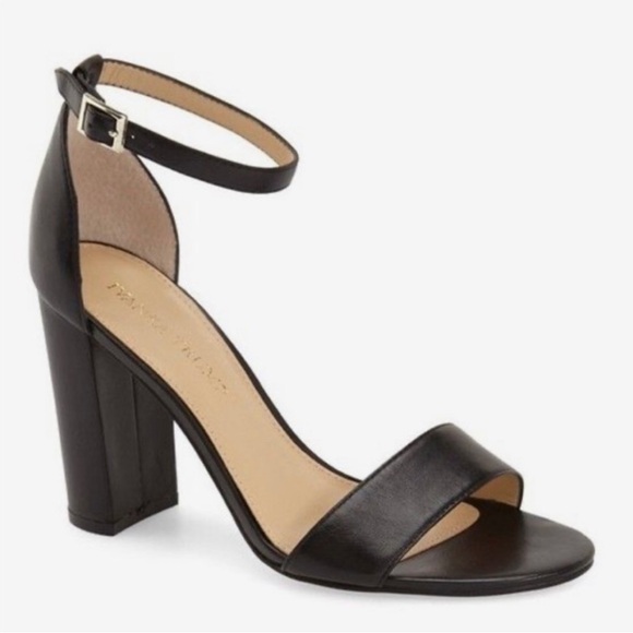 Ivanka Trump Black Leather Heels - Picture 1 of 6